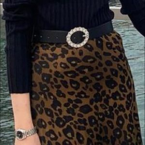 Bershka Rhinestone Buckle Belt